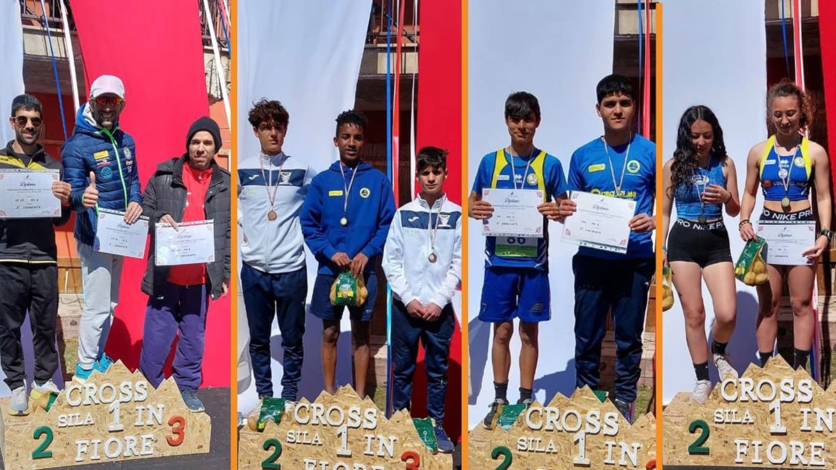 La CorriCastrovillari vince il "Campionato Calabria Cross 2023" femminile e maschile