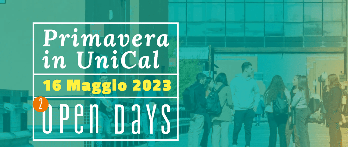 Scopri l’Unical, il 16 maggio evento aperto a diplomati e famiglie