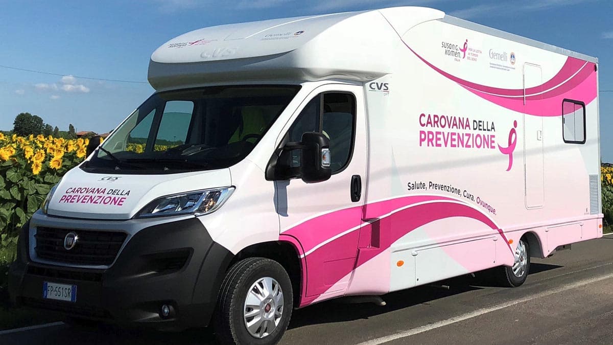 Co-Ro: arriva la Carovana della Prevenzione di Komen Italia per la tutela della salute femminile