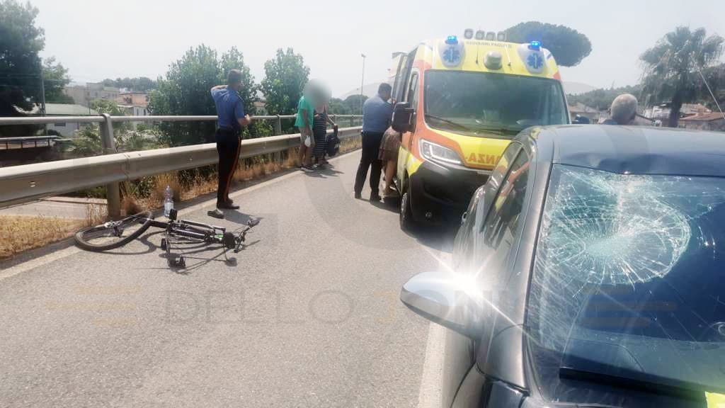Ragazzo di 14 anni investito con la bici a Montegiordano: trasferito d'urgenza al "Giannettasio"