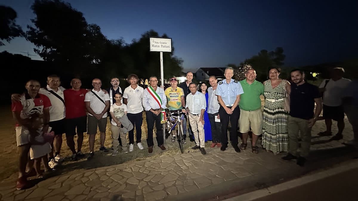A Marina di Sibari inaugurata la pista ciclabile “Marco Pantani”