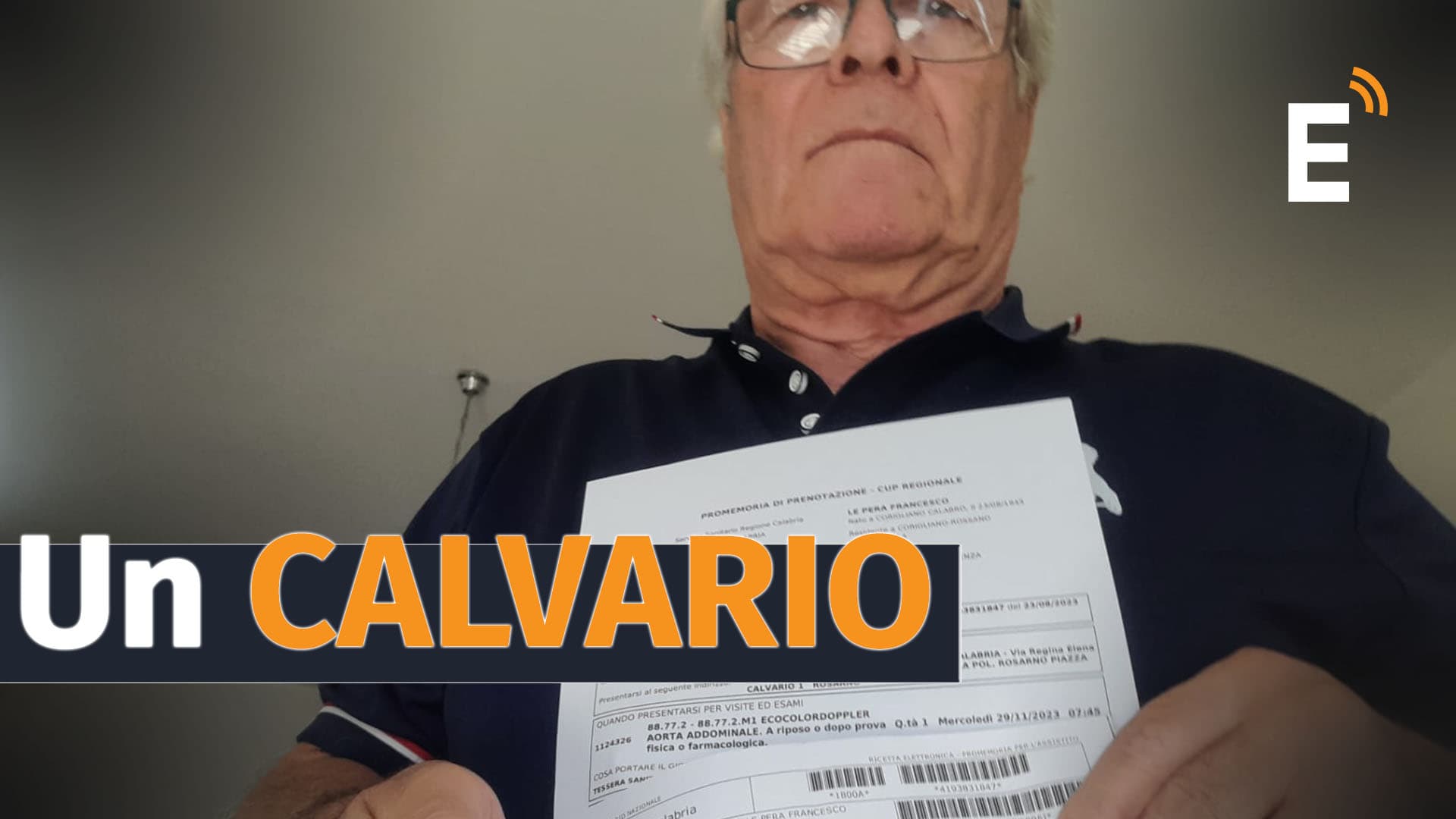 Quasi 400km per fare un'ecocolordoppler: il calvario di Franco che da Co-Ro è stato sbarcato a Rosarno