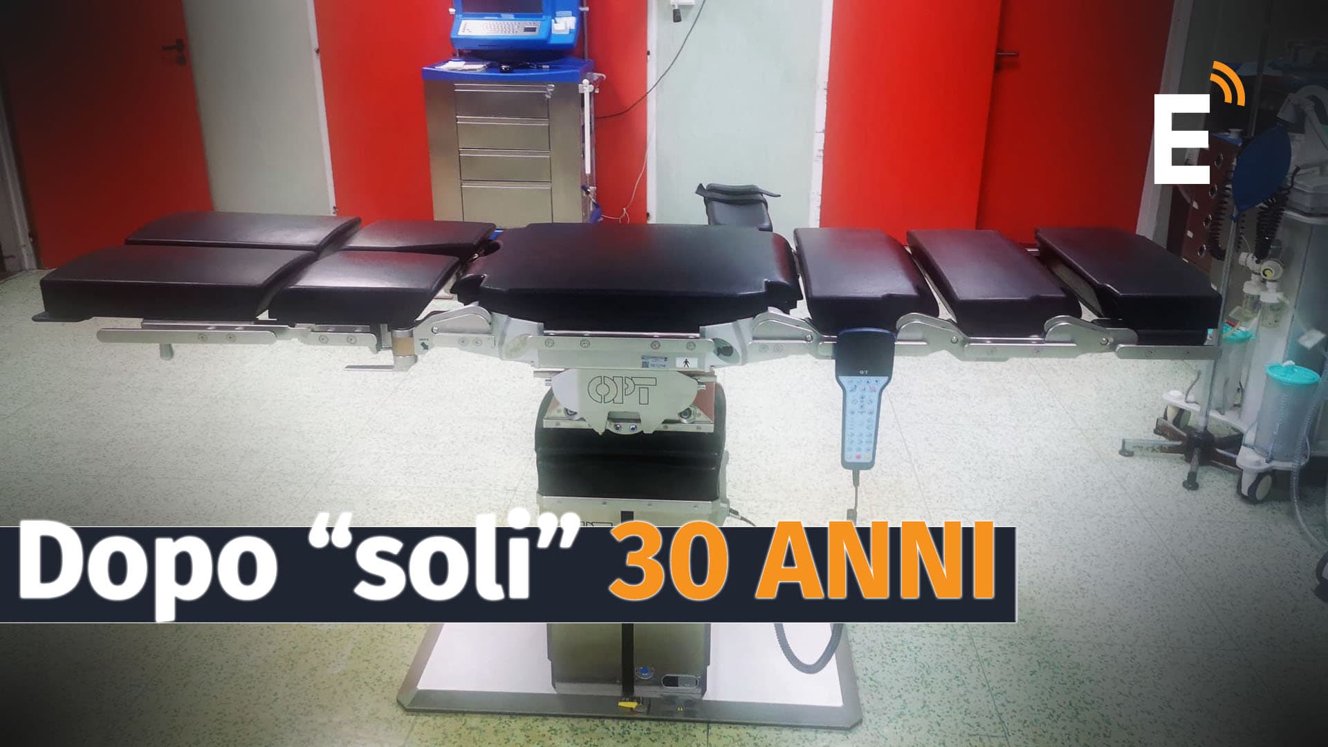 Dopo 30 anni al "Giannettasio" arriva il nuovo tavolo operatorio di Ortopedia