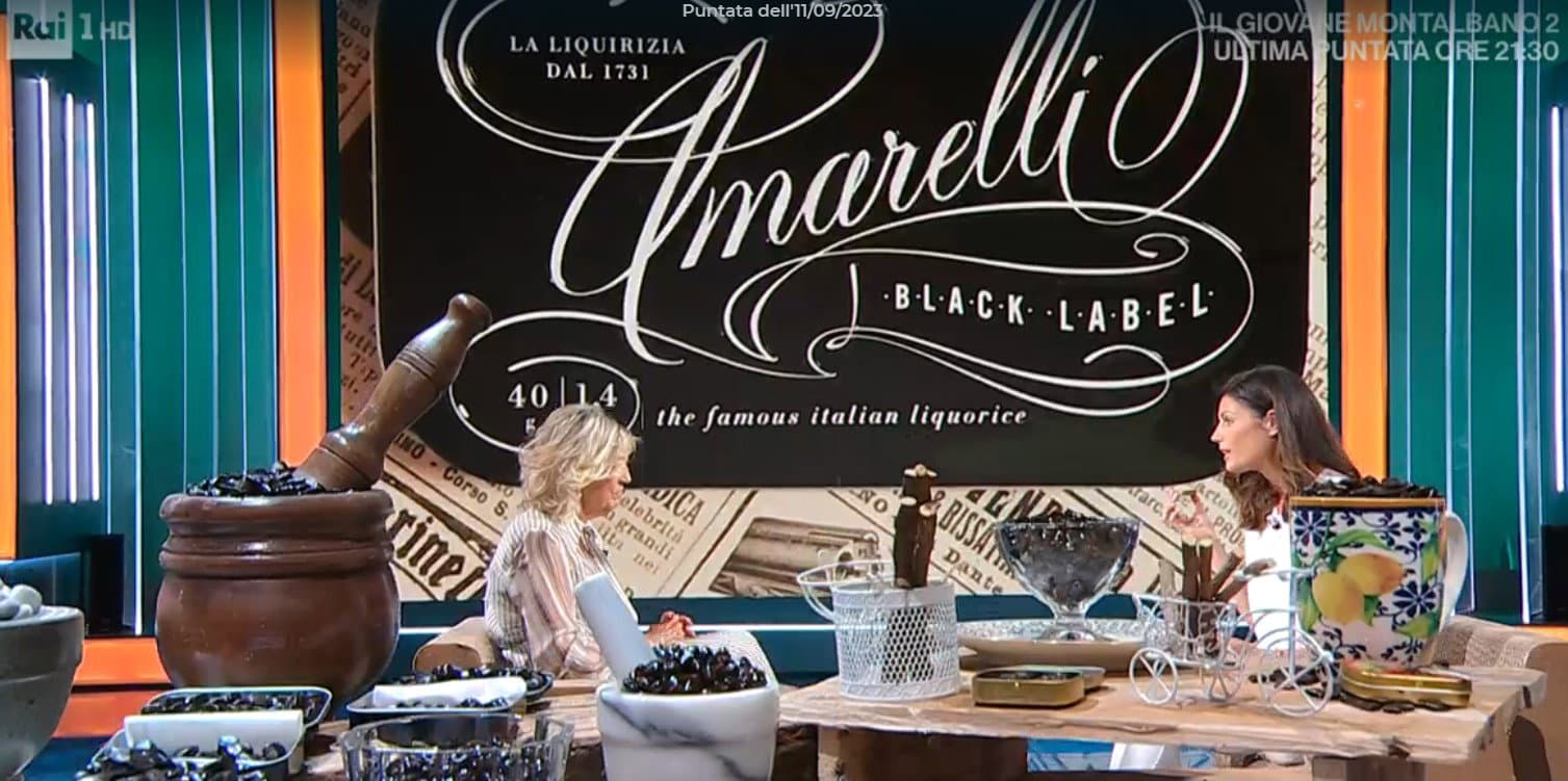 Lady Liquirizia a Uno Mattina racconta la sua storia e il segreto di Amarelli nel mondo