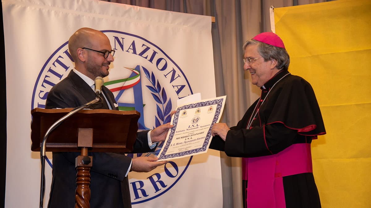 Monsignor Francesco Savino nominato Membro d'Onore dell'Istituto Nazionale Azzurro