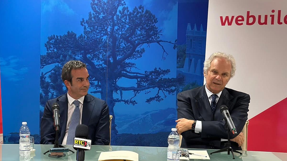 Intesa Regione-Webuild, Occhiuto e Salini lanciano "Cantiere Lavoro Italia"