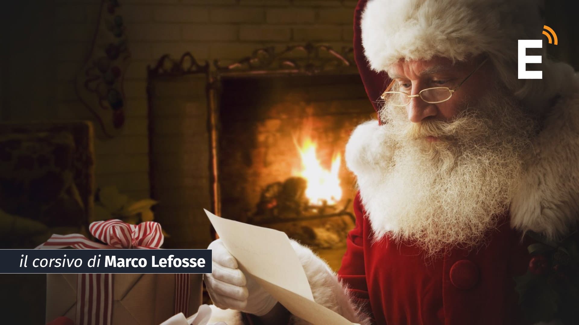 Caro Babbo Natale, è una vita che ti scriviamo con egoismo