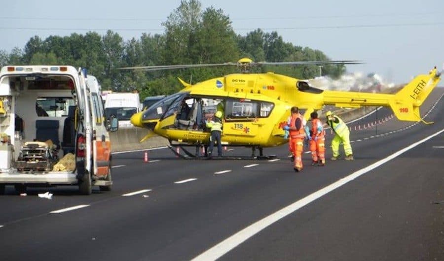 Tamponamento sulla SS534: c'è un ferito trasferito in elisoccorso