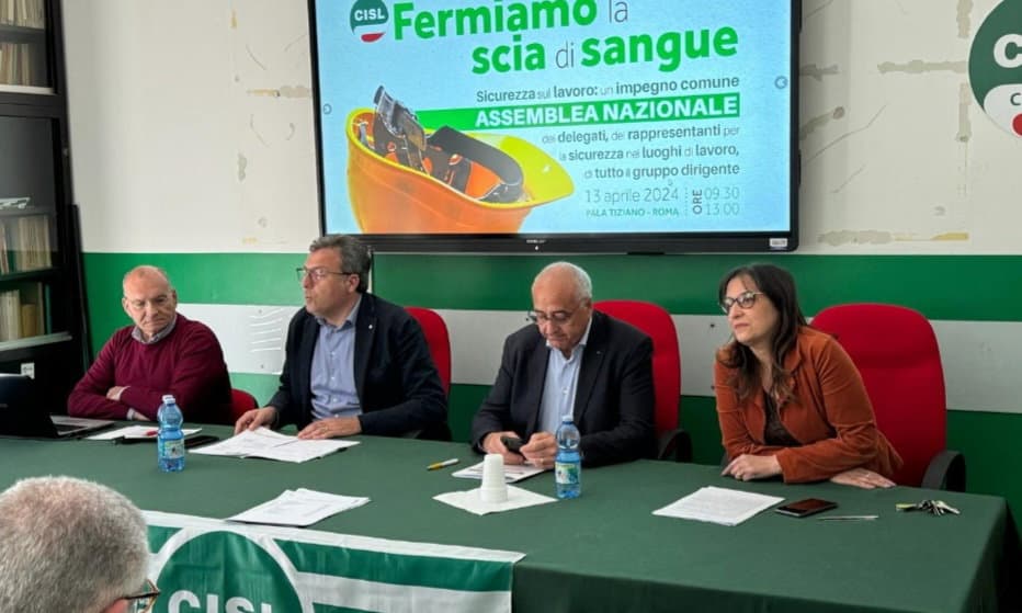 Morti sul lavoro, la Provincia di Cosenza è all'undicesimo posto