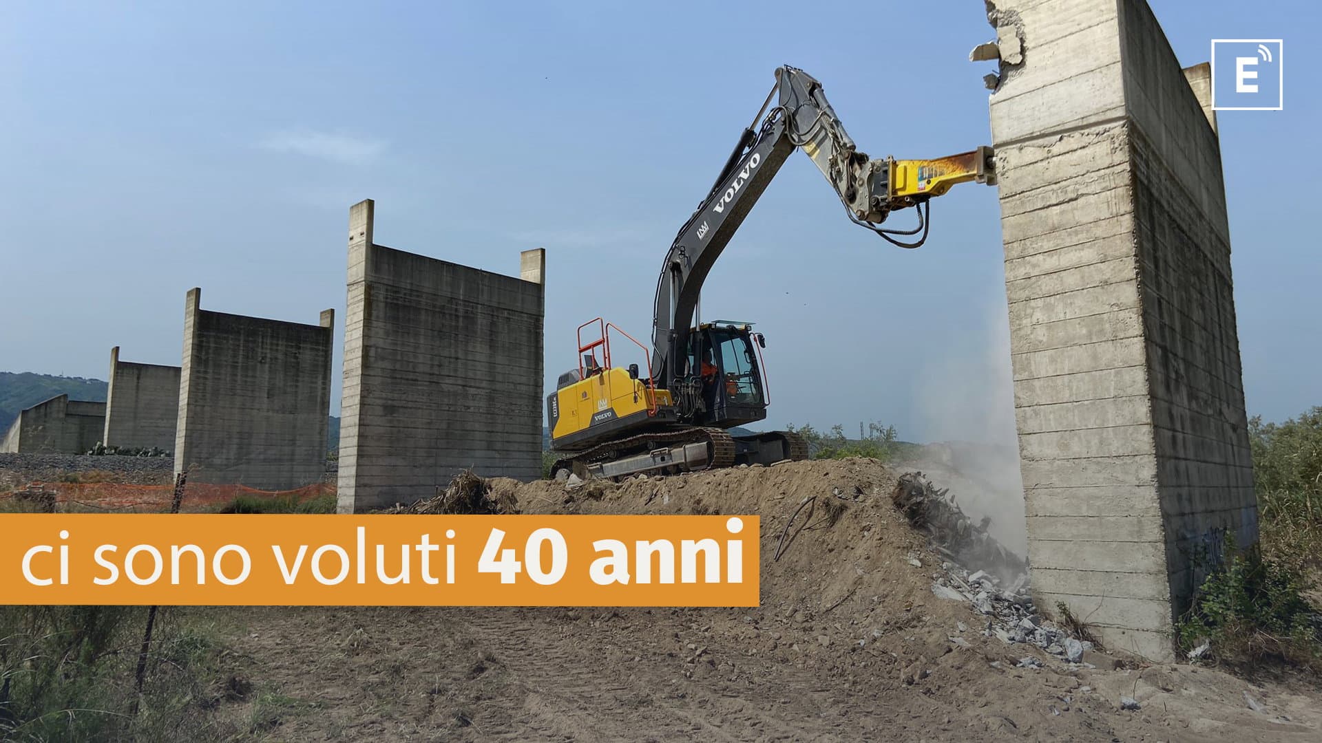 Al via i lavori di demolizione dell'incompiuta di Insiti. Per il nuovo viadotto essenziale dialogo con Anas - VIDEO
