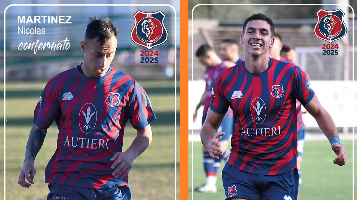 Altomonte Rc, arriva la conferma per Nicolas Martinez e Matias Alexis Riga