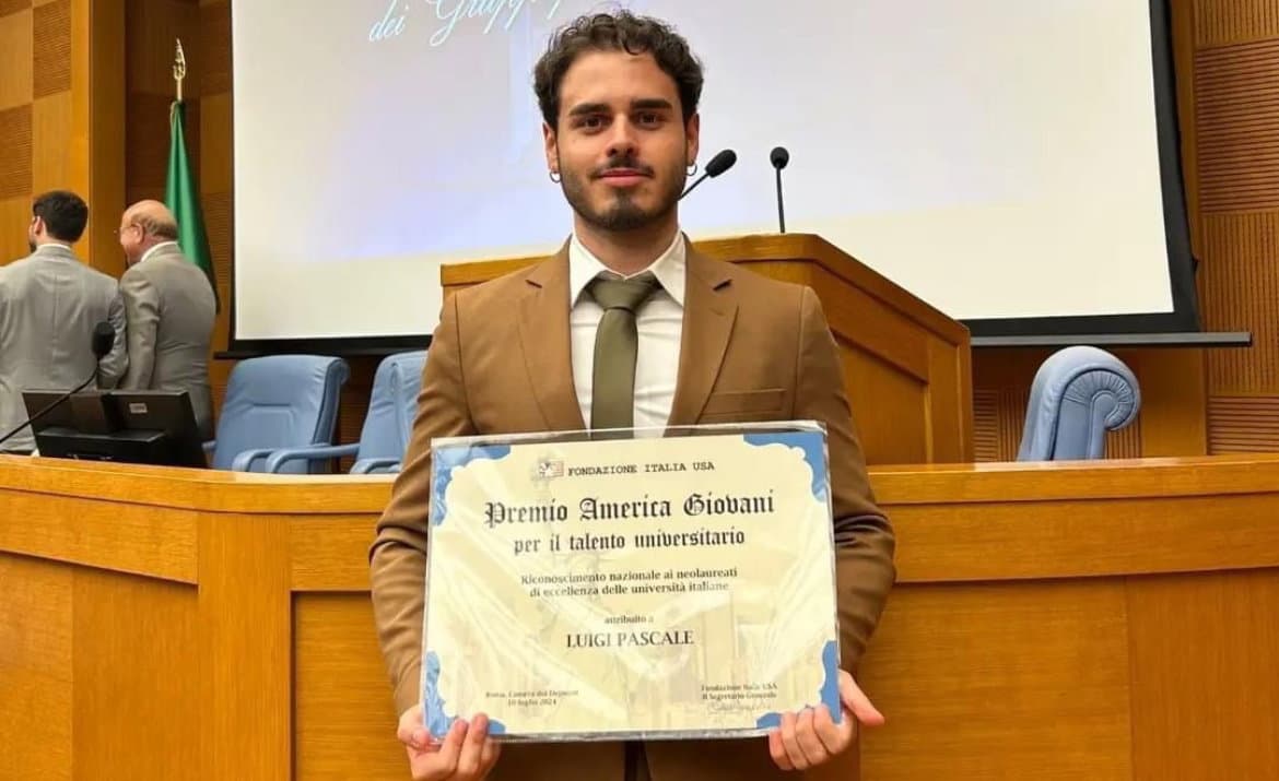Il cassanese Luigi Pascale vince il premio America Giovani