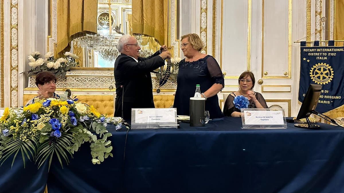 Adriana Grispo è la nuova presidente del Rotary Club Corigliano-Rossano "Sybaris"