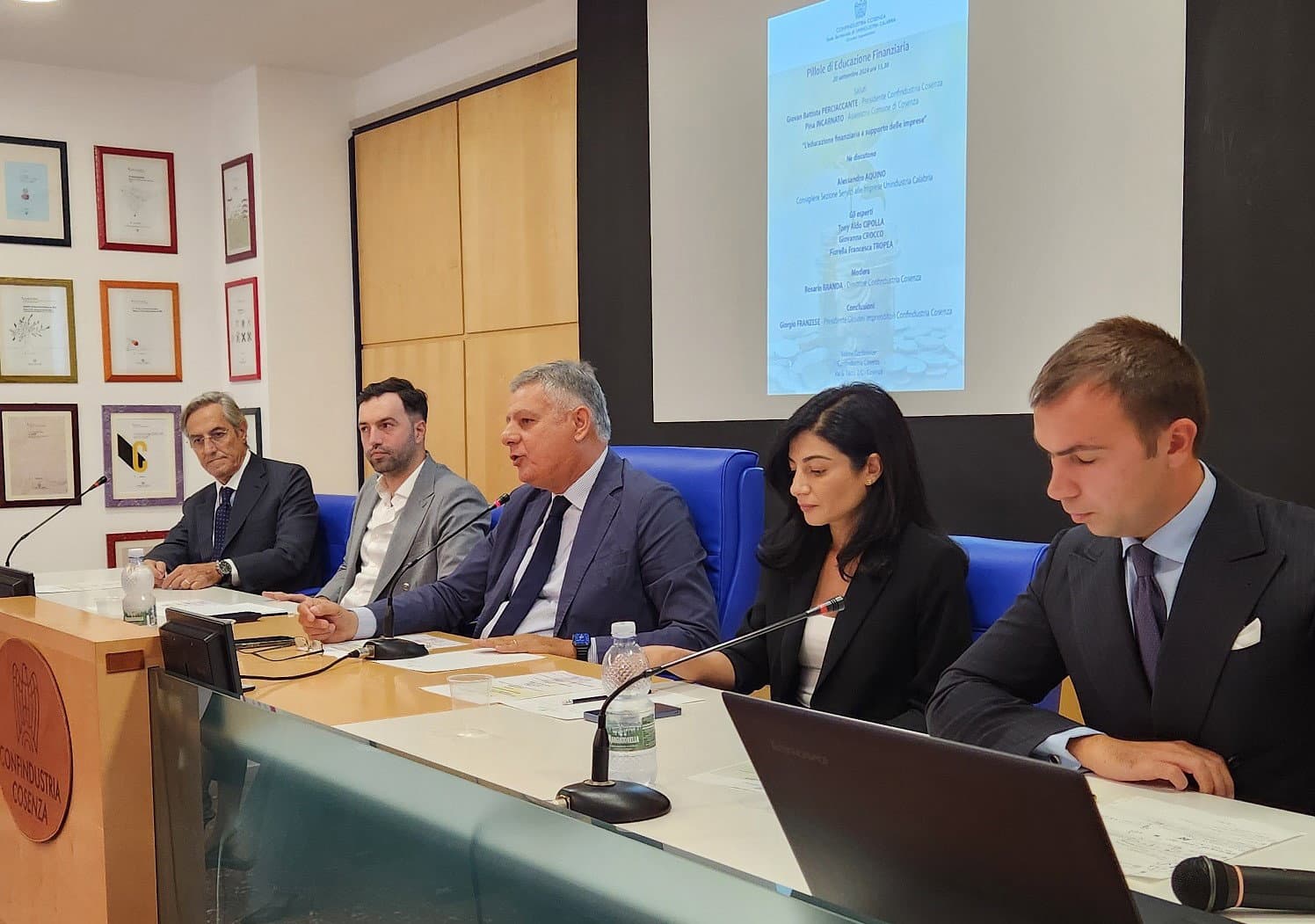 Confindustria Cosenza, grande partecipazione all'evento "Pillole di educazione finanziaria”
