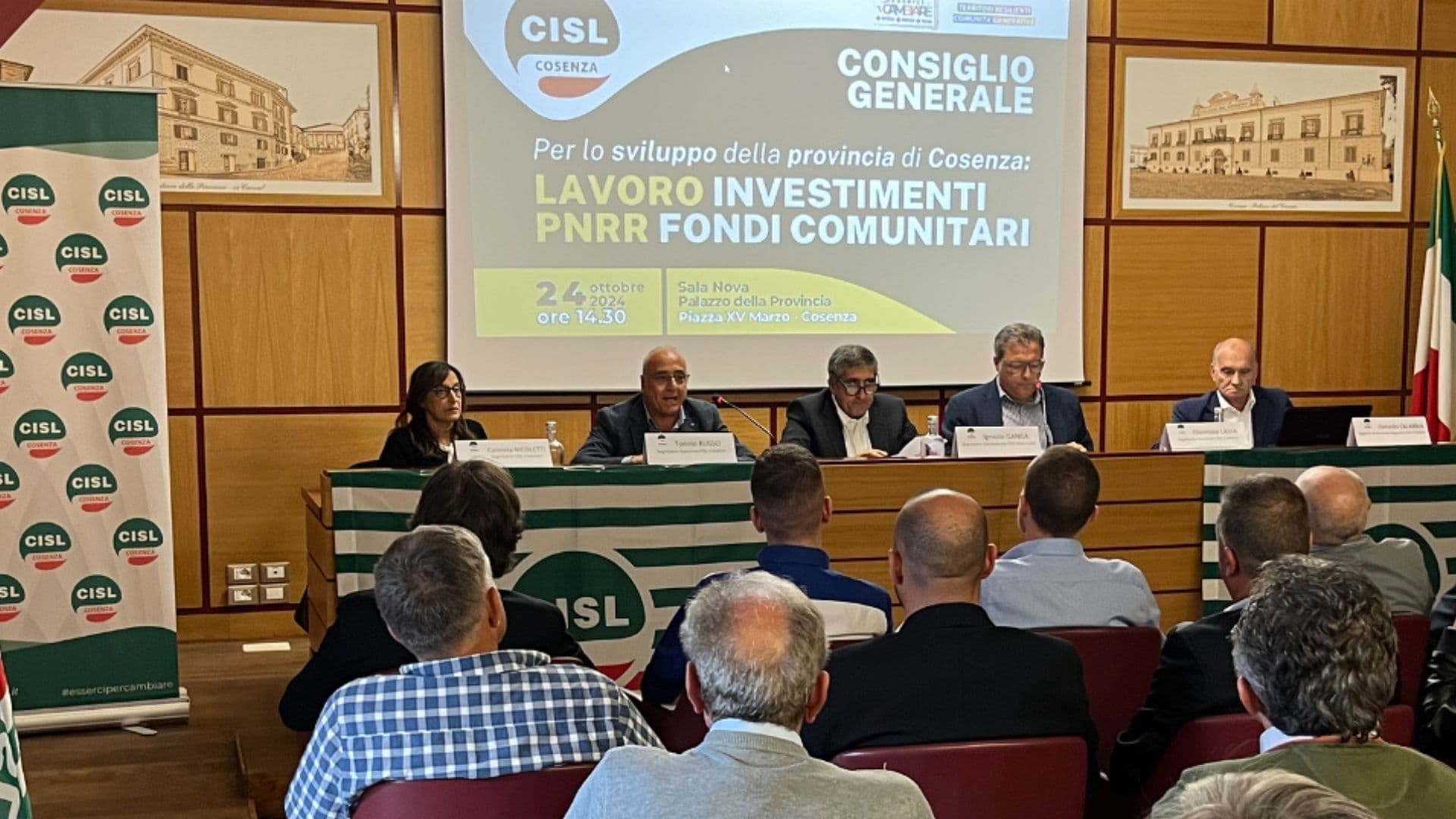 Conclusi i lavori del Consiglio Generale Cisl Cosenza