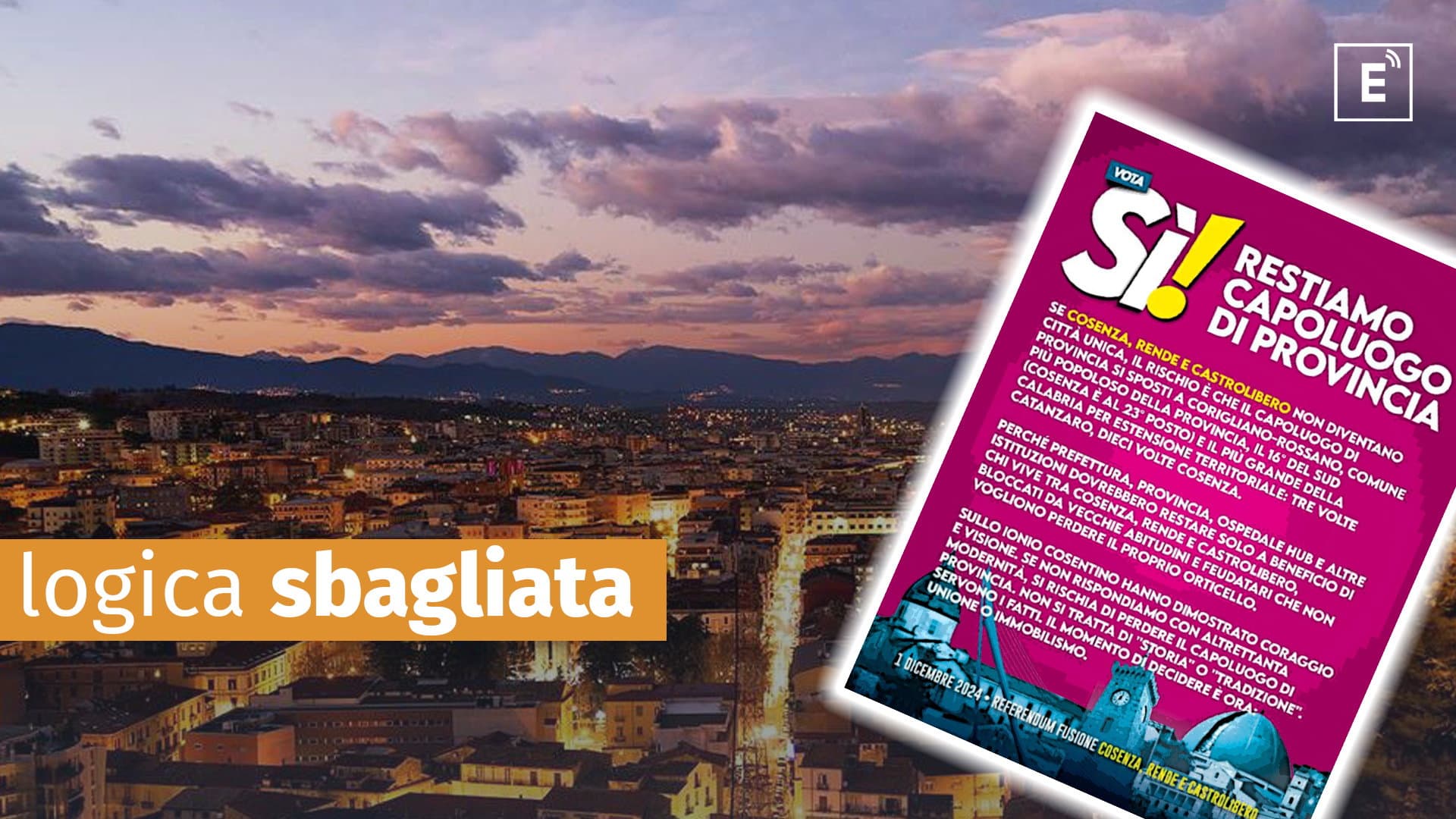 Grande Cosenza, l'ironia di Stasi contro la logica a "fricacumpagni" della politica bruzia
