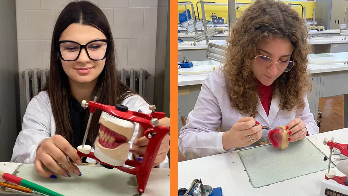 Tecnologie odontotecniche, due studentesse dell’Ipsoa Ipsia di Castrovillari partecipano al Trofeo Ruthinium