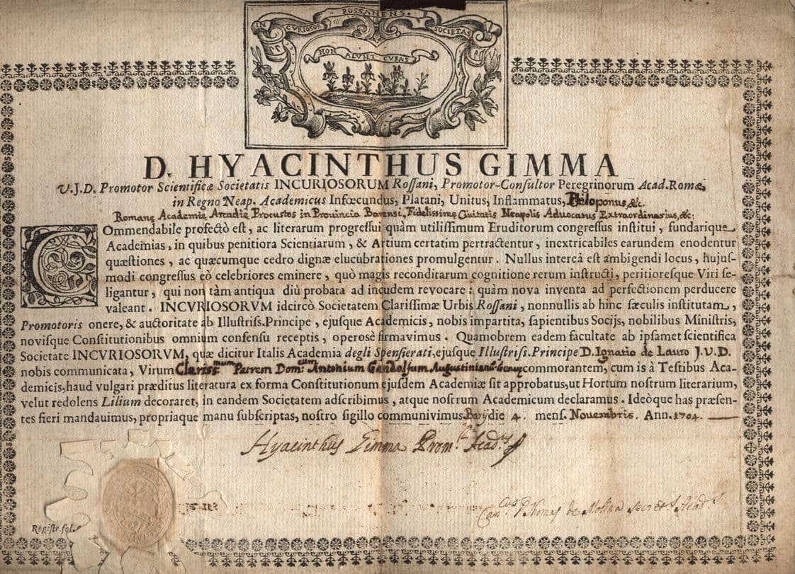 L'Accademia degli Spensierati e il mistero attorno a Giovan Camillo e Camillo Toscano