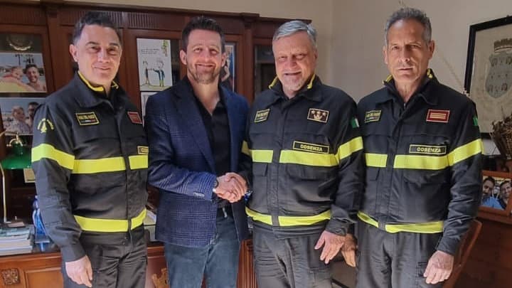 Il comandante provinciale dei Vigili del Fuoco in visita al distaccamento di Corigliano-Rossano