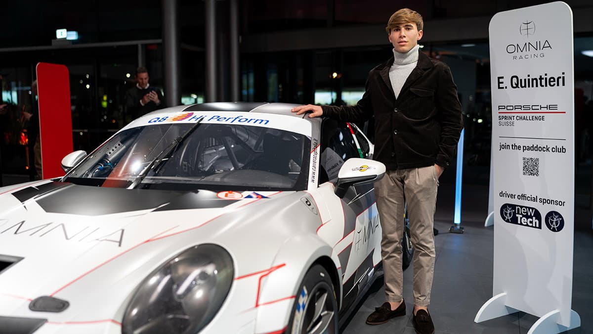 Ermanno Quintieri è pronto a debuttare nel campionato "Porsche Sprint Challenge Suisse"