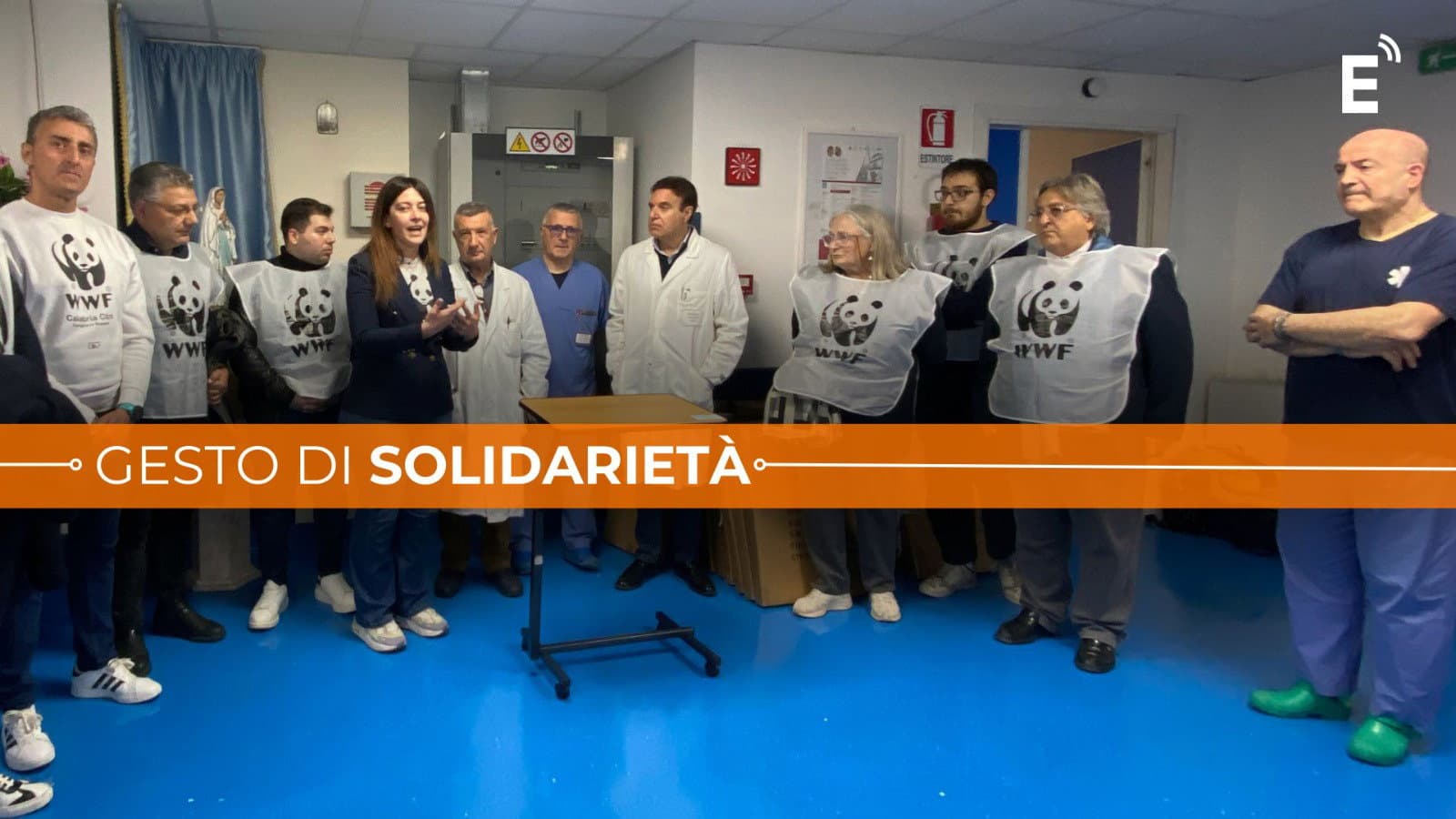 Il WWF Corigliano Rossano dona dieci tavoli serviletto al reparto di Nefrologia e Dialisi