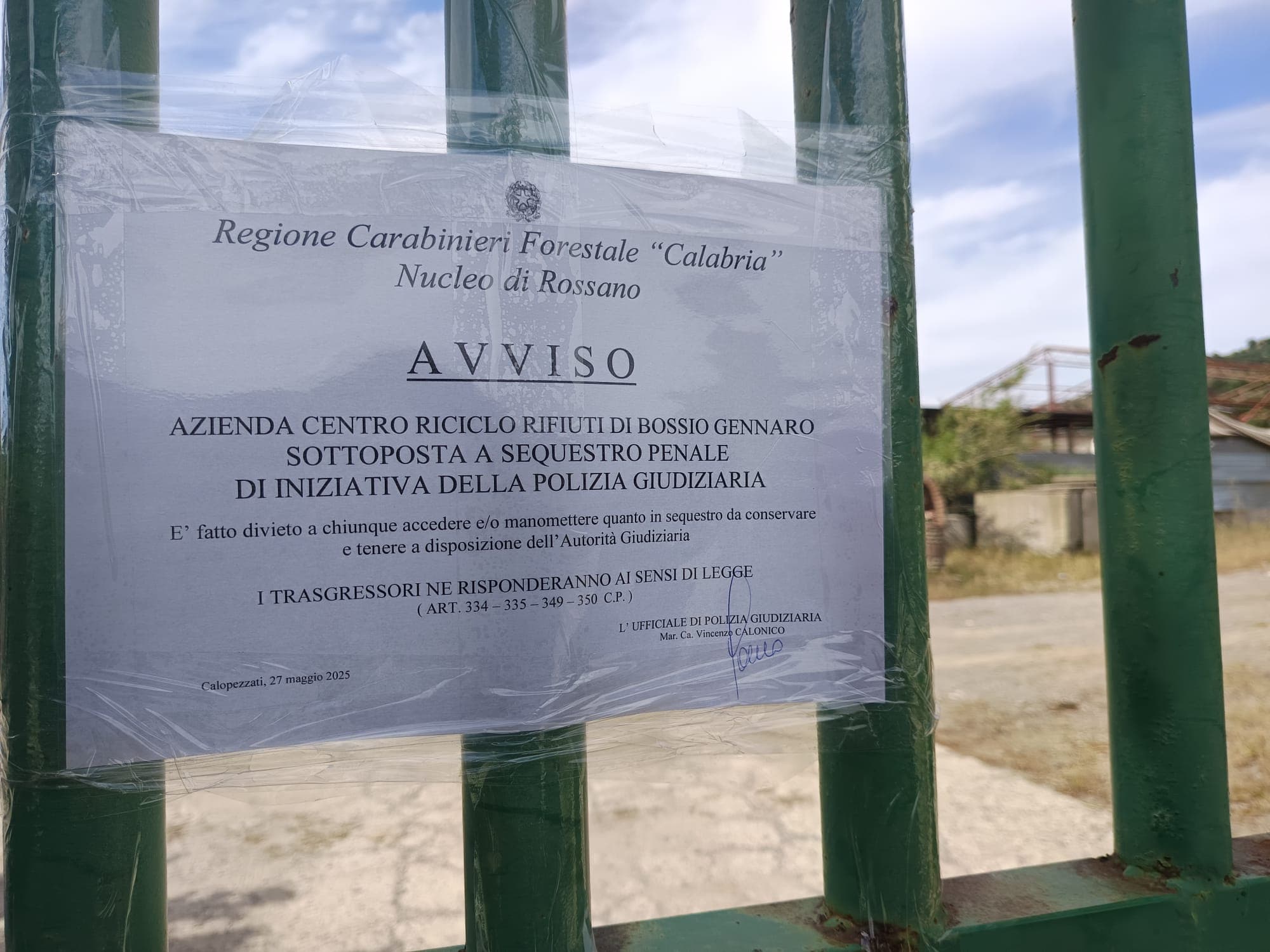 «Si interrompe finalmente una condizione inaccettabile di degrado»