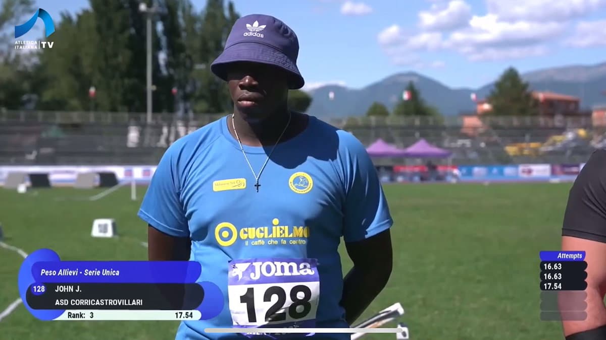 Un amaro quarto posto per Jesse John ai Campionati Italiani