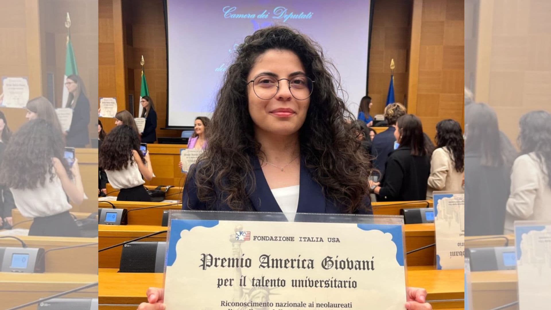 La studentessa di Co-Ro Antonella Turco riceve il "Premio America Giovani"