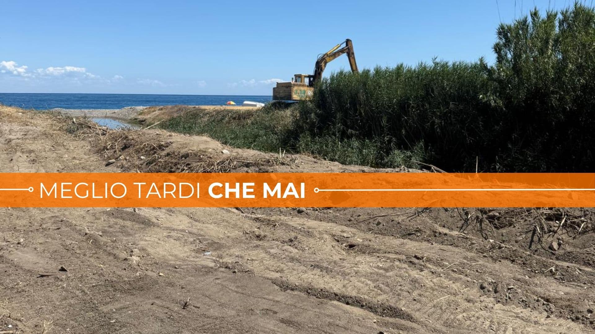 Il Consorzio di Bonifica manda le ruspe a "disinnescare" la bomba di Fosso Frascone