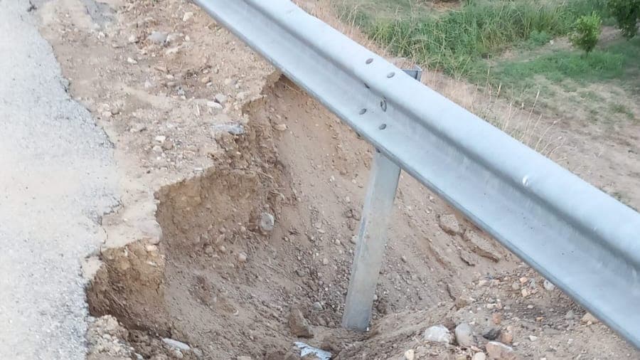 Cavalcavia del Porto, dopo la pioggia torna il pericolo