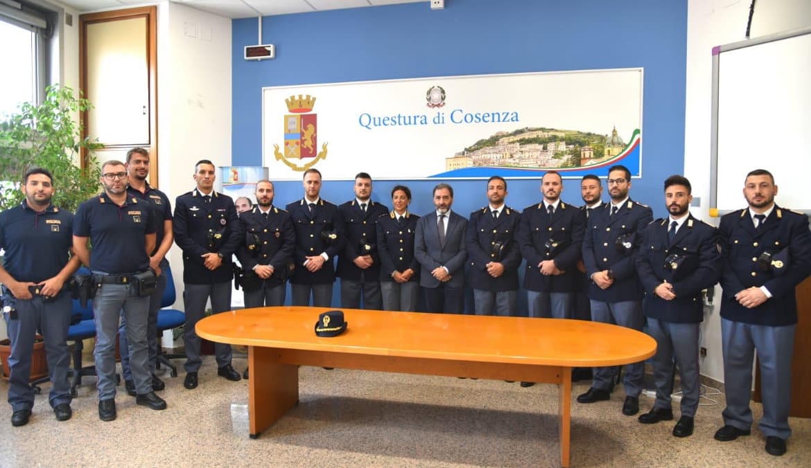 Nuovi agenti in servizio a Corigliano-Rossano: potenziato il controllo del territorio