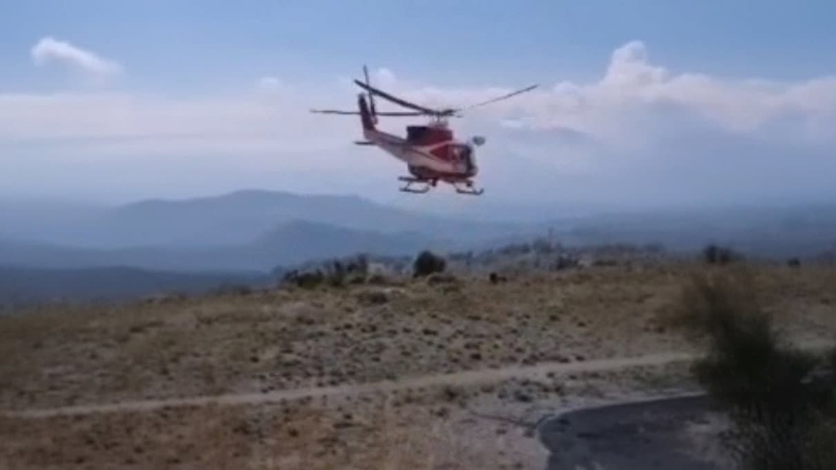 Anziano disperso nei boschi del Pollino: lo salvano i Vigili del Fuoco con l’elicottero