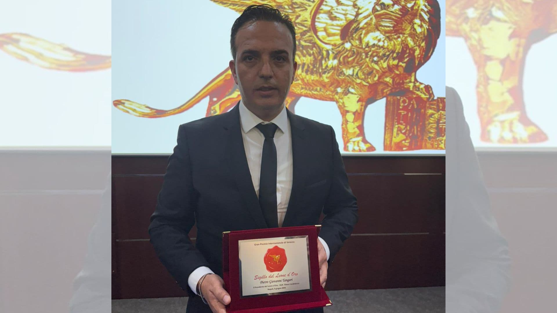 Il maestro pizzaiolo Pietro Tangari riceve il Sigillo del Leone d'Oro