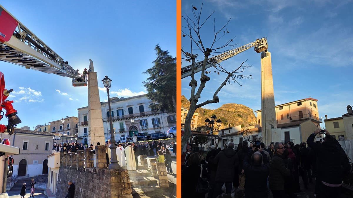 A Co-Ro e Cassano il suggestivo omaggio dei Vigili del fuoco all'Immacolata