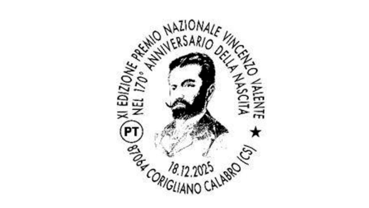 Domani disponibile l'annullo filatelico in onore di Vincenzo Valente