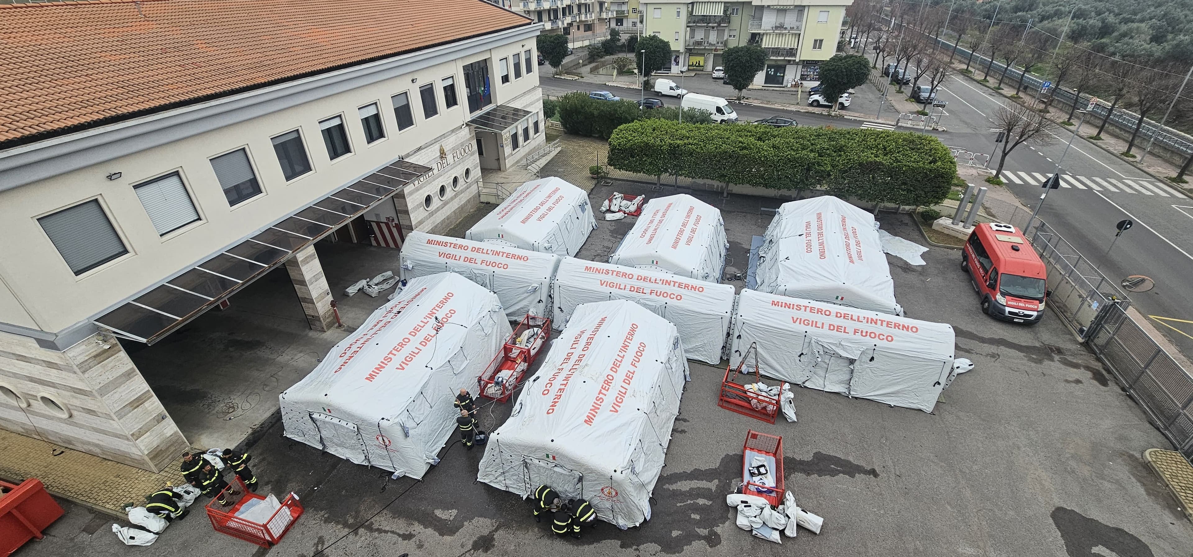 Protezione civile, maxi esercitazione dei Vigili del Fuoco a Corigliano-Rossano