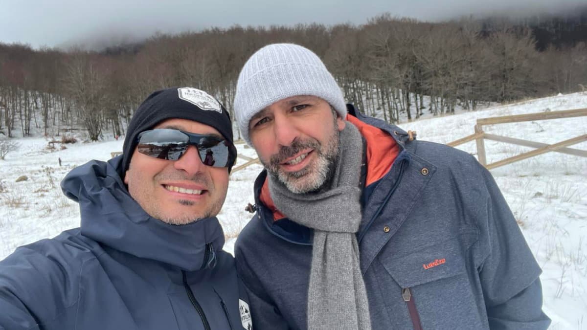 La neve nel Parco Nazionale del Pollino conquista Checco Zalone