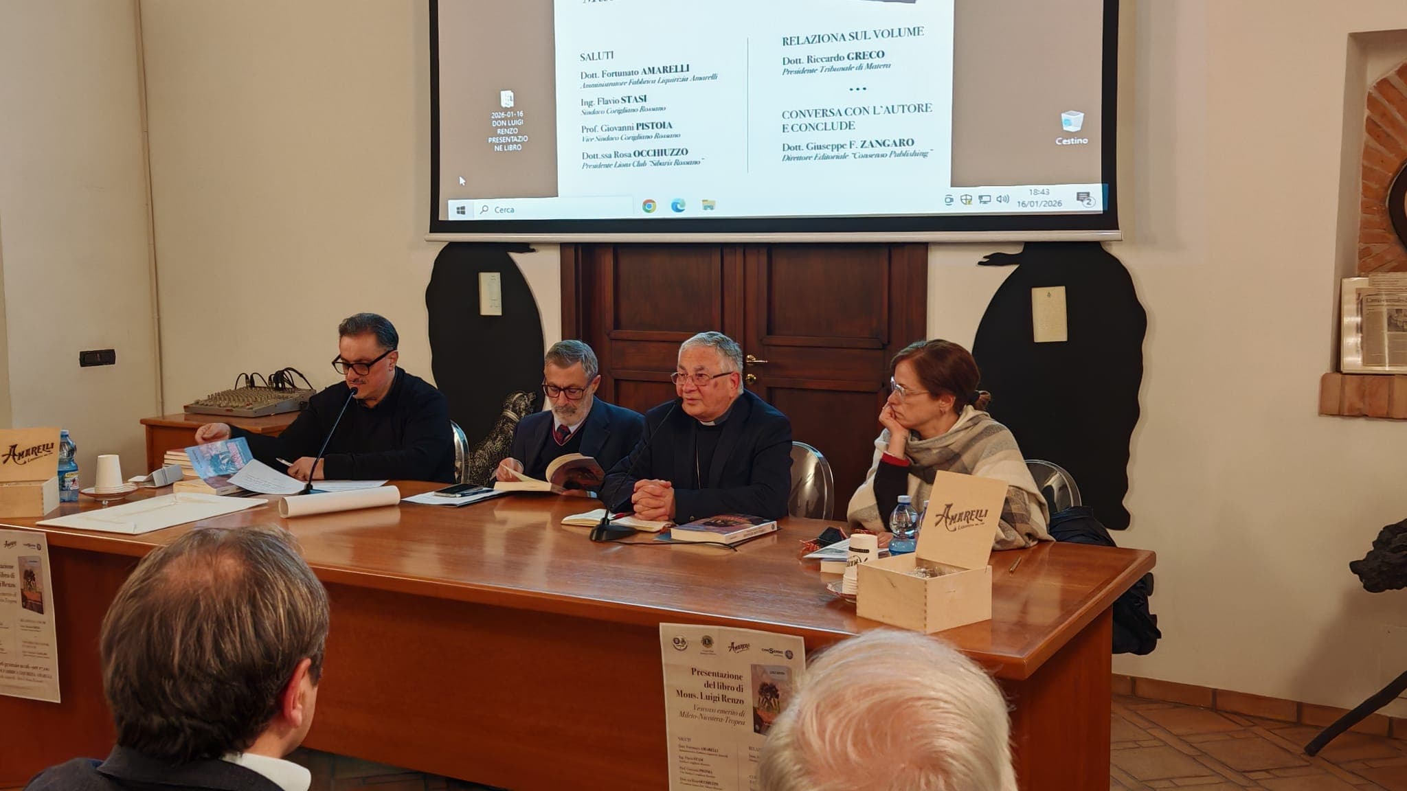 Corigliano-Rossano, le “Pagine di storia condivisa” di Mons. Renzo alla biblioteca Pometti