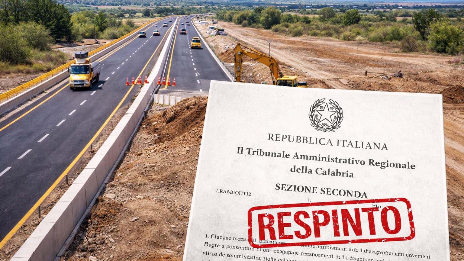 SS106 Sibari-Coserie, il TAR respinge il ricorso: cantieri salvi e opera confermata