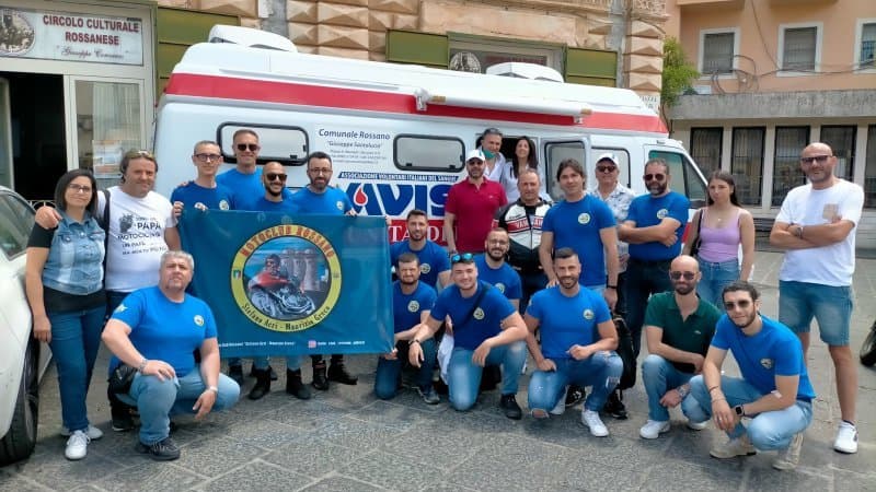 Avis e Motoclub Rossano insieme per la donazione del sangue