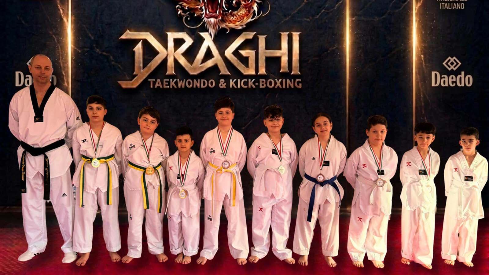 Taekwondo Draghi Rossano, otto medaglie al torneo regionale dei più piccoli