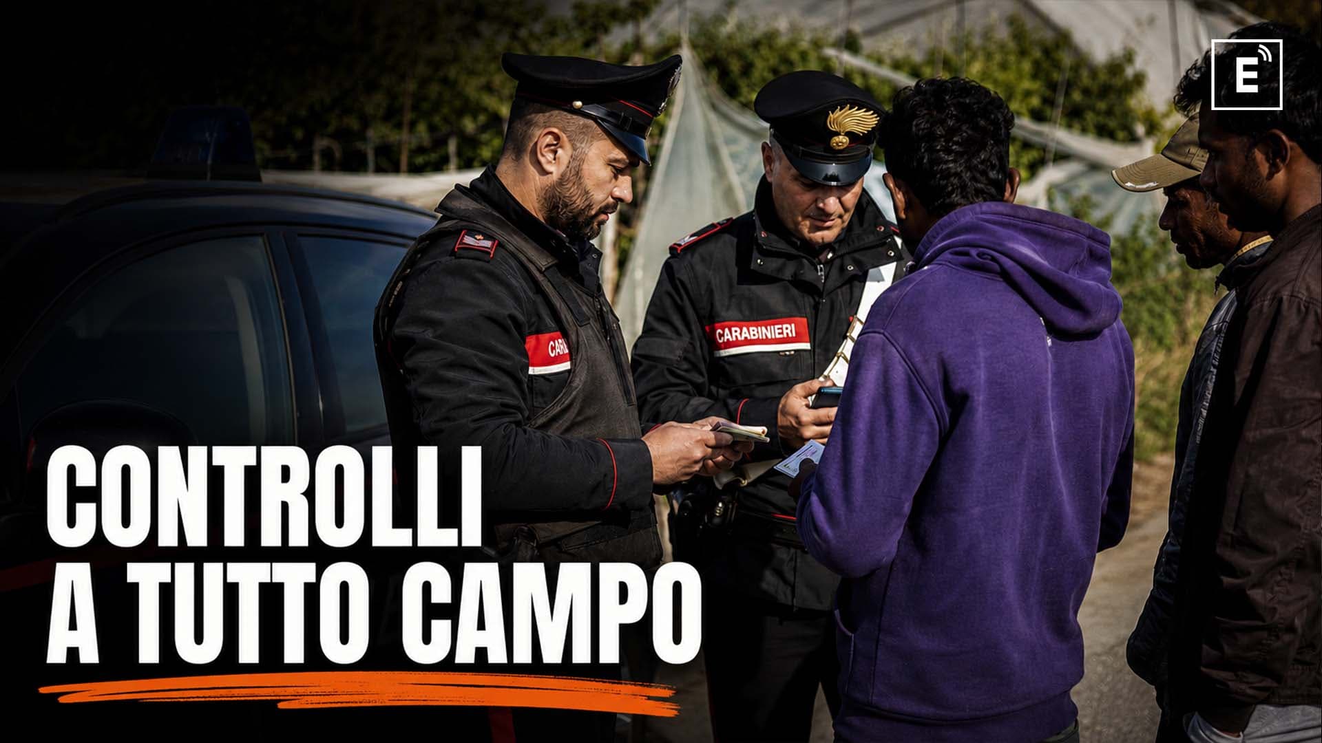Stranieri nella Piana di Sibari, maxi controllo dei Carabinieri tra Corigliano-Rossano, Cassano e Villapiana