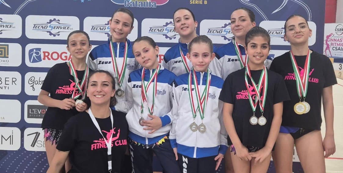 Ginnastica ritmica, trionfo dell’ASD Fitness Club di Mirto Crosia ai Campionati Italiani
