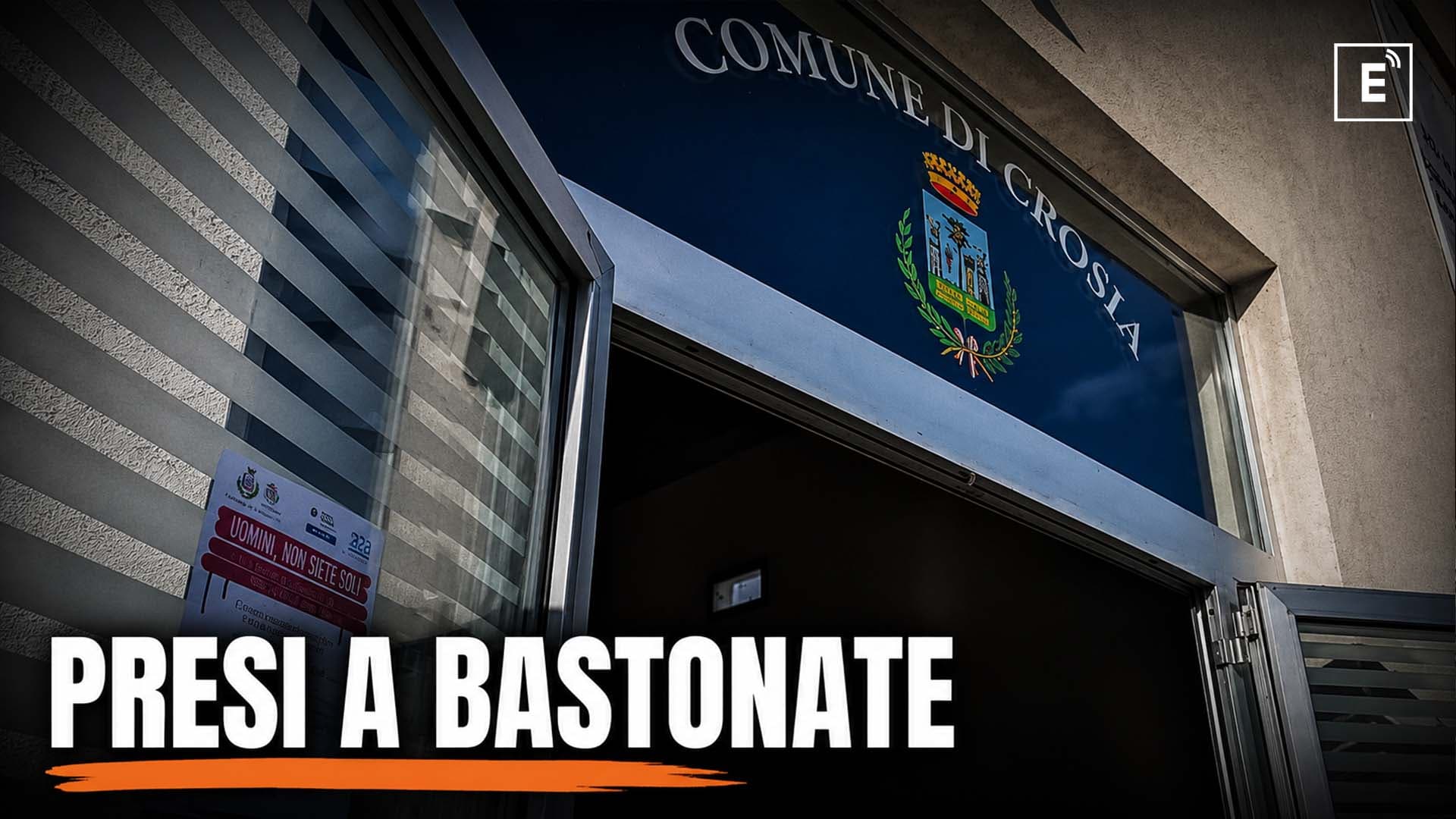 Crosia, aggrediti con un bastone due dipendenti comunali nel cortile del Municipio