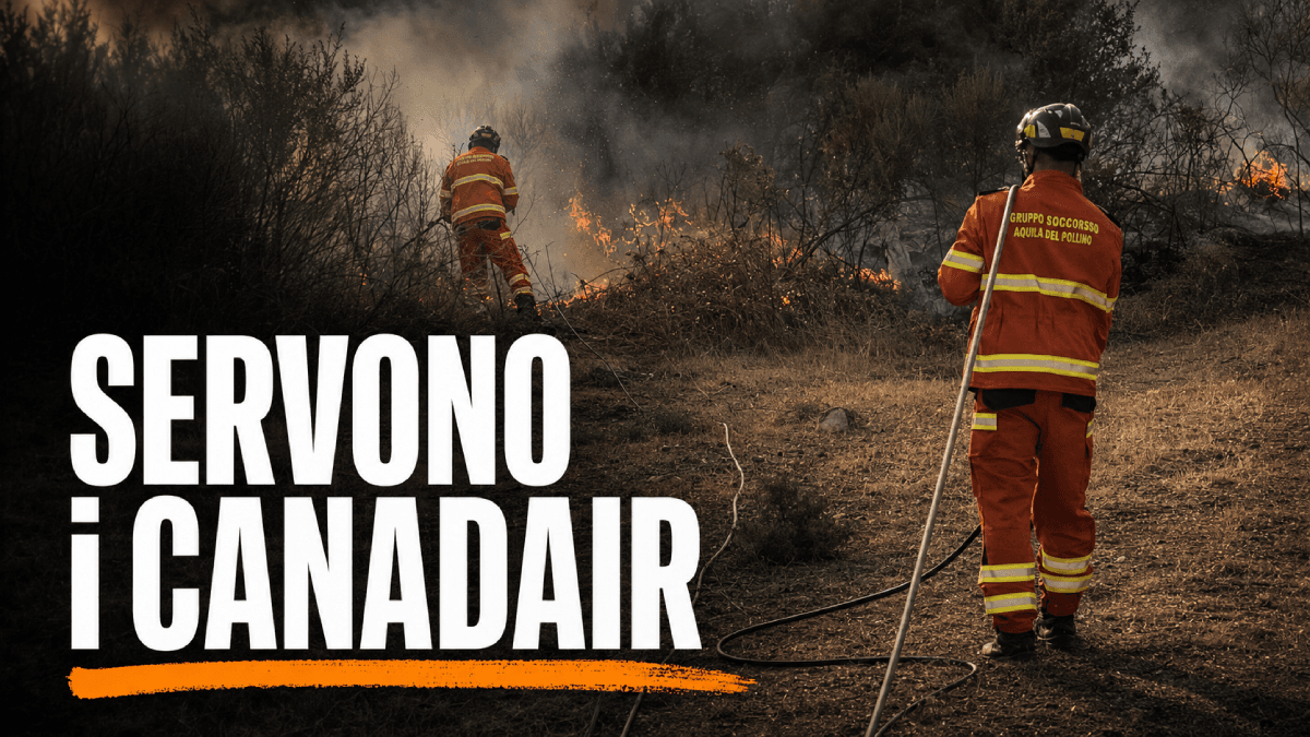 Pollino, quinto giorno di fuoco: fiamme ancora verso Frascineto, un solo Canadair su due fronti