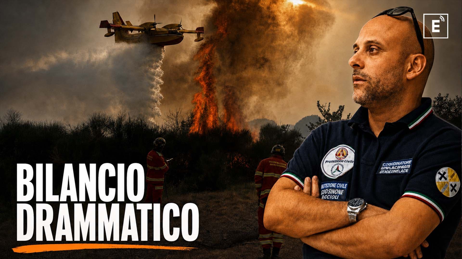 Il bilancio drammatico dell'incendio sul Pollino: almeno 900 ettari in cenere