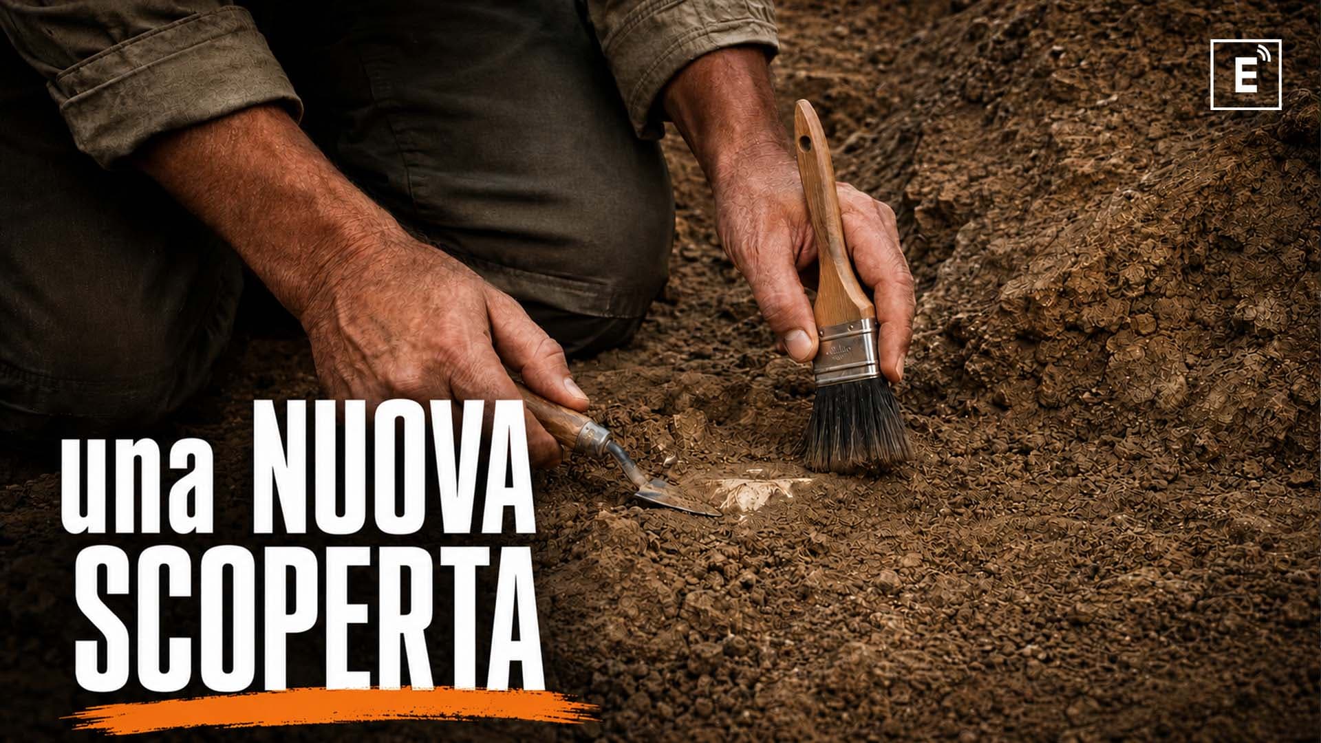 Cantinella, nuovo ritrovamento archeologico: spunta un frammento di statua marmorea nel triangolo d’oro