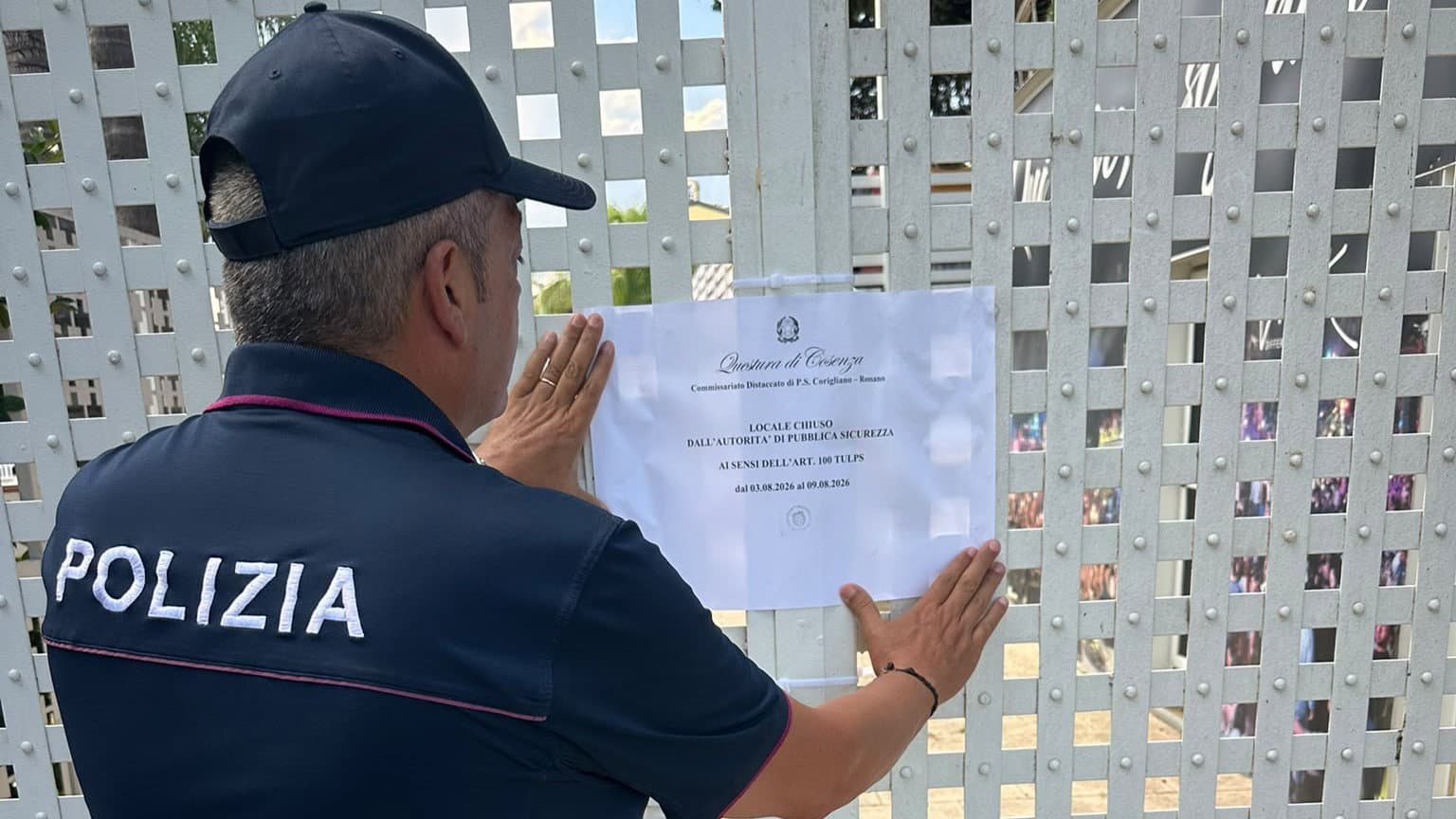 Corigliano-Rossano, sospesa per sette giorni la licenza di un locale dopo una maxi rissa