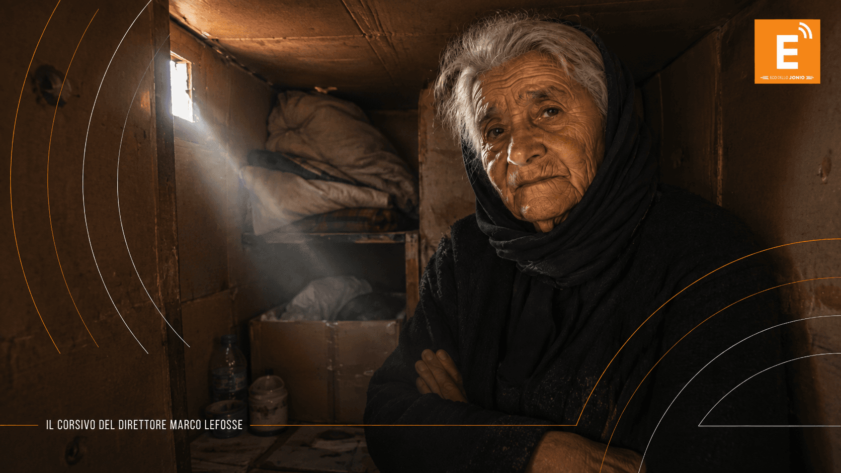 Un box, un letto e la vecchiaia dimenticata