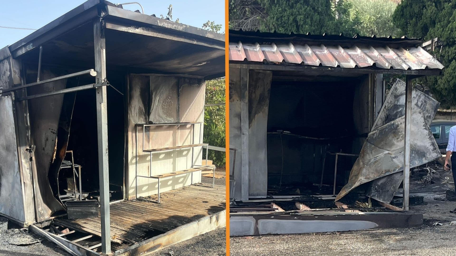 Corigliano, incendiati tre chioschi davanti al cimitero: indaga la Polizia